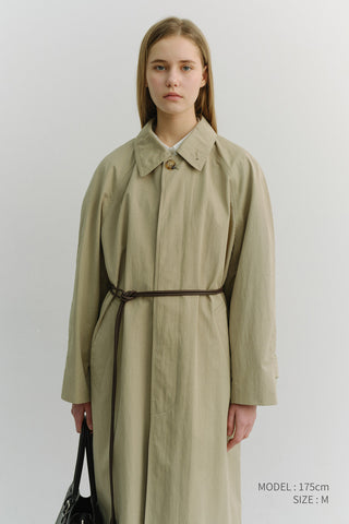 UNISEX REFINED MAC COAT KHAKI