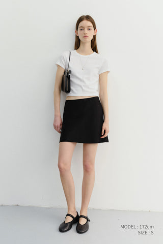 CROPPED SLIM TOP WHITE