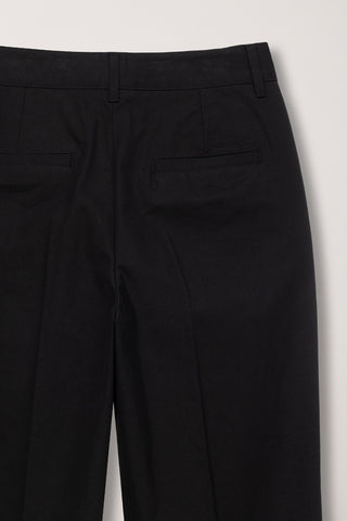 SUMMER STRAIGHT CHINO SLACKS BLACK