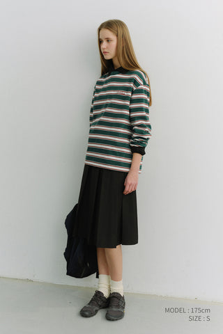 UNISEX STRIPED T-SHIRT GREEN STRIPE
