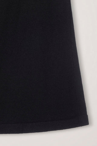 KNITTED MAXI SKIRT BLACK