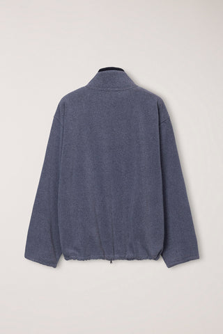 UNISEX ZIP-UP FLEECE SWEATSHIRT CHARCOAL GREY