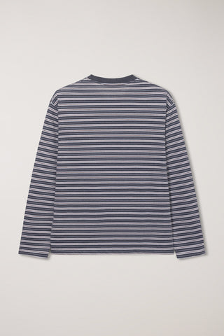 UNISEX STRIPED T-SHIRT GREY STRIPE