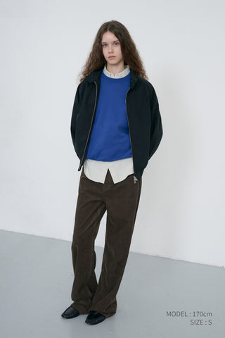 UNISEX VOLUME HARRINGTON JACKET BLACK