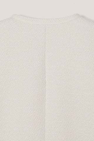 UNISEX CLASSIC BOUCLE TWEED JACKET CREAM