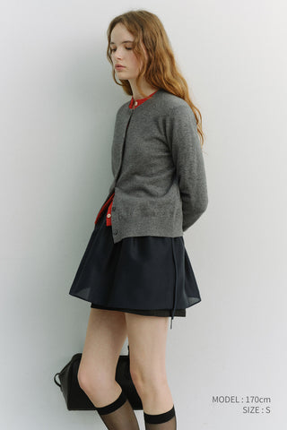 LAYERED VOLUME SKIRT NAVY