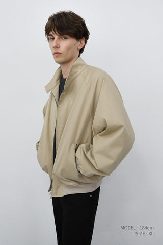 UNISEX VOLUME HARRINGTON JACKET BEIGE