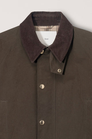 UNISEX WAXED COTTON HUNTING JACKET KHAKI
