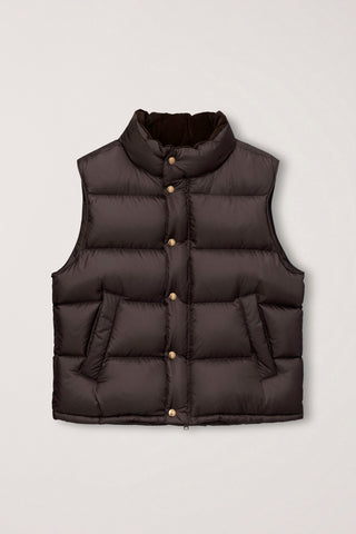 UNISEX GOOSE DOWN VEST BROWN