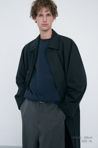 UNISEX DUNST LOGO CREASE SWEATSHIRT FRENCH NAVY