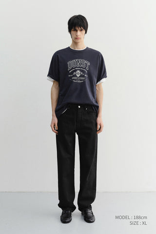 UNISEX CUPID ARCH LOGO T-SHIRT FRENCH NAVY