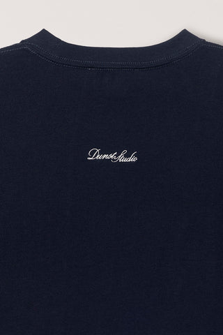 UNISEX MARINE LOGO T-SHIRT FRENCH NAVY