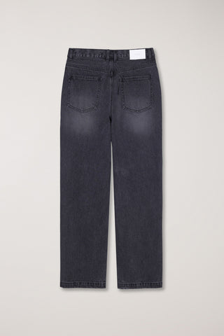 STRAIGHT SLACK JEANS GREY