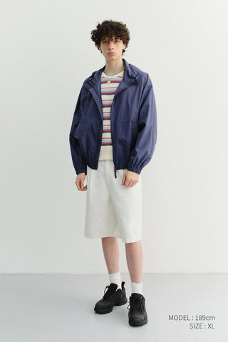 UNISEX SUMMER BREEZE WINDBREAKER NAVY BLUE