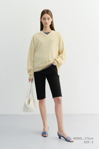 SLIM BIKER SHORTS BLACK