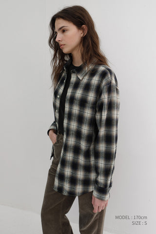 UNISEX WINTER FLANNEL CHECKED SHIRT BLUE