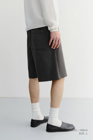 UNISEX PIGMENT RELAXED BEACH SHORTS CHARCOAL GREY