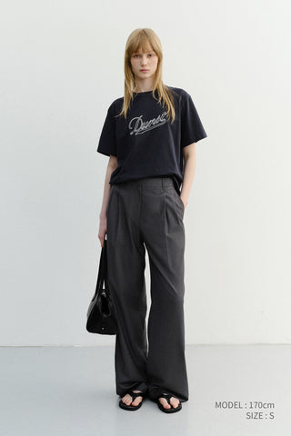 UNISEX CHAIN LOGO T-SHIRT NAVY