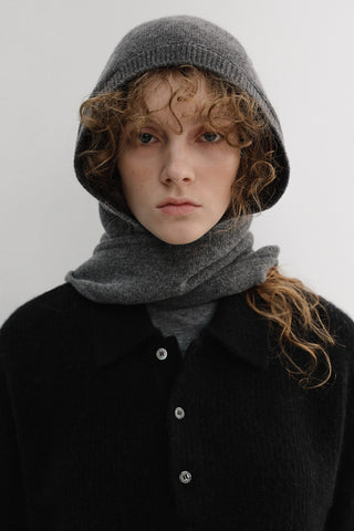 BABUSHKA SCARF MELANGE GREY