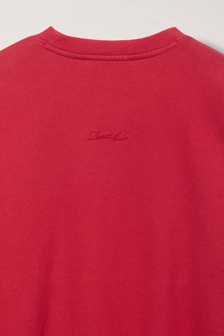 UNISEX GARMENT DYED SWEATSHIRT RED