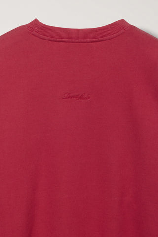 UNISEX GARMENT DYED SWEATSHIRT RED