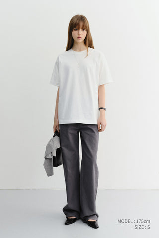 UNISEX ESSENTIAL LOOSE T-SHIRT OFF WHITE