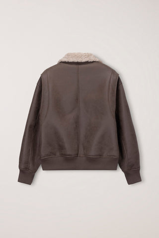 UNISEX VOLUME AVIATOR BLOUSON BROWN