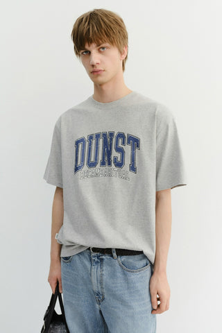 UNISEX VINTAGE ARCH LOGO T-SHIRT MELANGE GREY
