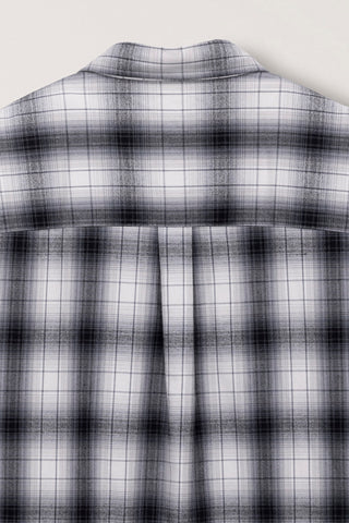 UNISEX WINTER FLANNEL CHECKED SHIRT BLACK