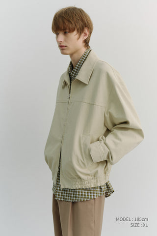 UNISEX COLLARED BLOUSON JACKET SEASALT GREY