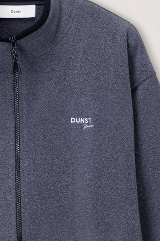 UNISEX ZIP-UP FLEECE SWEATSHIRT CHARCOAL GREY