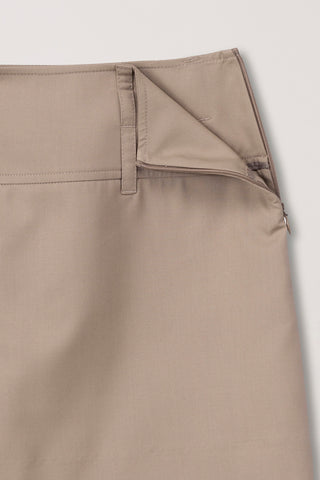 MICRO MINI SKIRT BEIGE