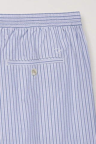 UNISEX PAJAMA BERMUDA SHORTS BLUE STRIPE