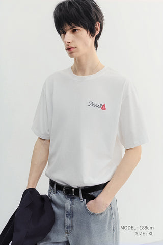 UNISEX MARINE LOGO T-SHIRT OFF WHITE