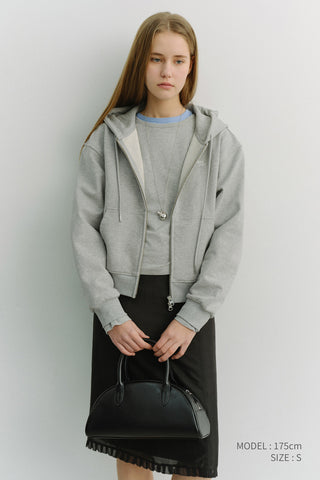 ESSENTIAL CREW-NECK T-SHIRT MELANGE GREY