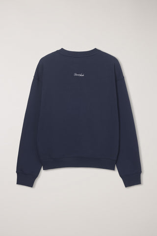 UNISEX VINYL SWEATSHIRT FRENCH NAVY