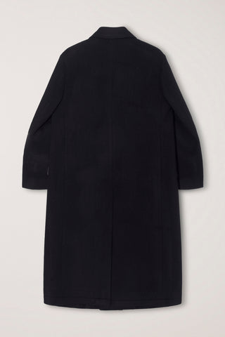 UNISEX LOOSE DOUBLE-BREASTED COAT BLACK