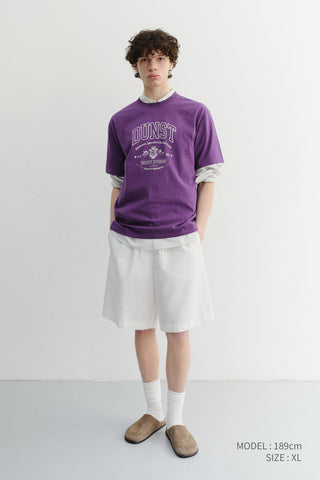 UNISEX CUPID ARCH LOGO T-SHIRT DEEP PURPLE