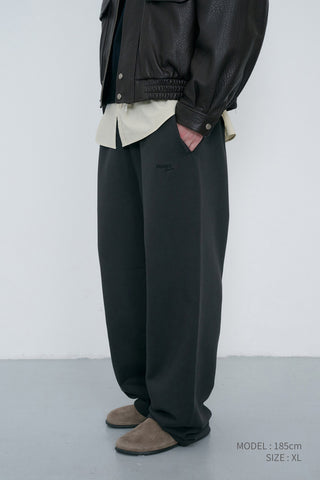 UNISEX STRAIGHT SWEATPANTS SOFT BLACK