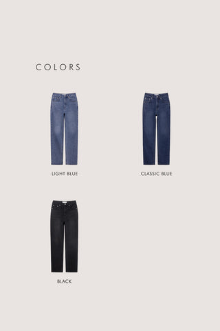 ESSENTIAL CROPPED JEANS LIGHT BLUE