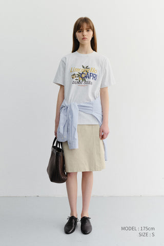 UNISEX LIMONCELLO T-SHIRT LIGHT MELANGE GREY