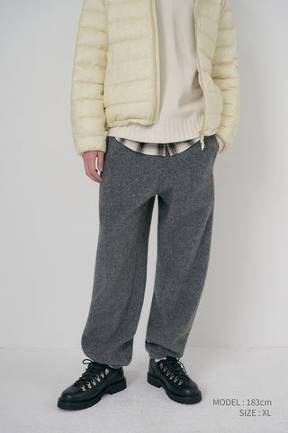 UNISEX BOUCLE JOGGER PANTS MELANGE GREY