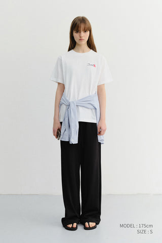 UNISEX MARINE LOGO T-SHIRT OFF WHITE