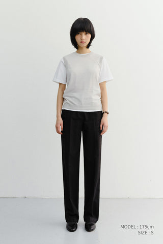 SUMMER STRAIGHT CHINO SLACKS BLACK