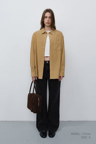 UNISEX CORDUROY SHIRT BEIGE