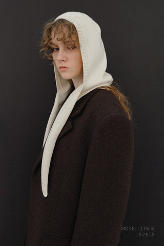 UNISEX BOXY TAILORED COAT DEEP BROWN