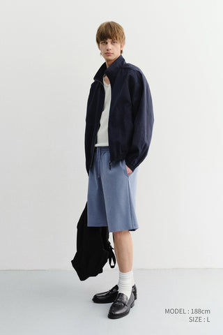 UNISEX PIGMENT RELAXED BEACH SHORTS BLUE