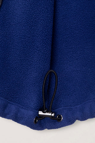 UNISEX ZIP-UP FLEECE SWEATSHIRT BLUE NAVY