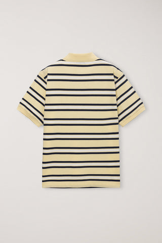 UNISEX STRIPED POLO SHIRT LEMON