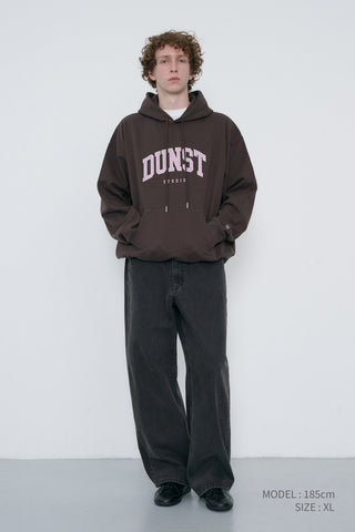 UNISEX ARCH LOGO HOODIE BROWN